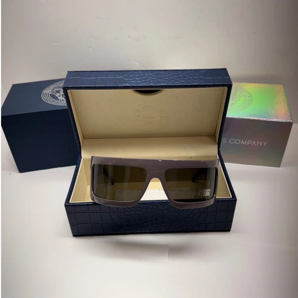 Gianfranco Ferre Sunglasses Vintage Frames Company Shield Grey GF90804